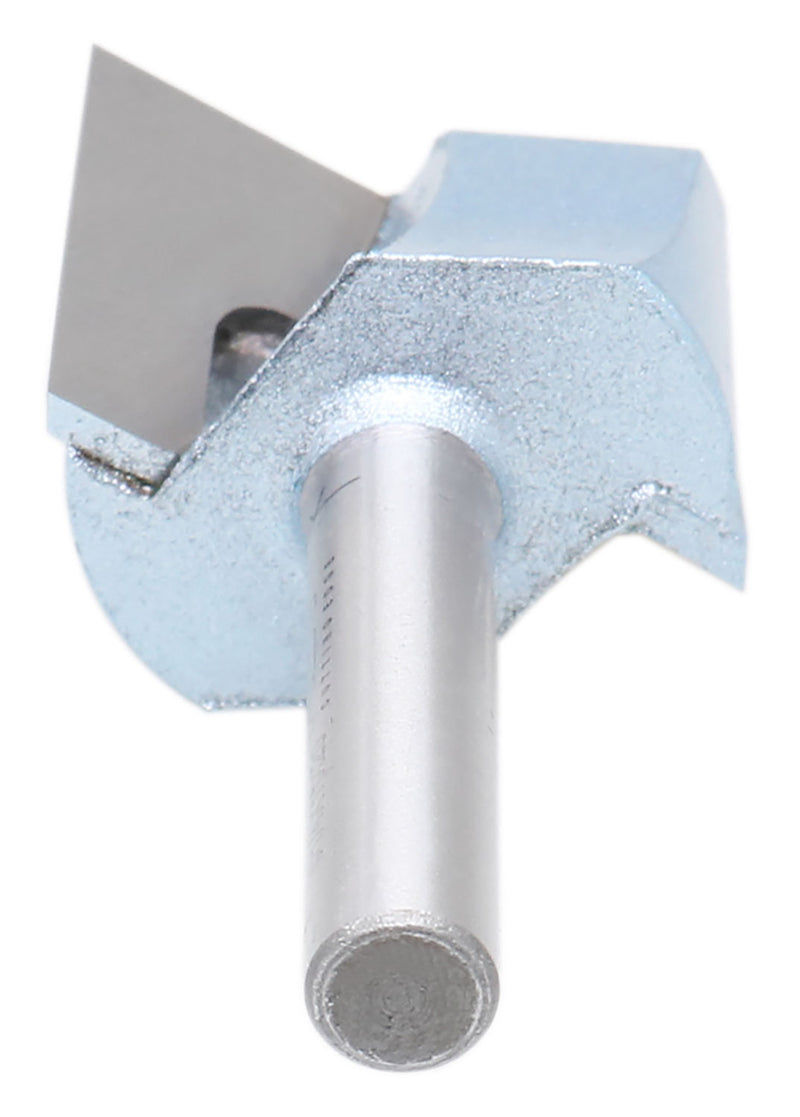 Accusize Industrial Tools 1/4" Shk Dia x 1" Cutting Dia Double Flute Carbide Tipped Bottom Cleaning (Surface Planing) Router Bit, 0014-0001