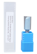 Accusize Industrial Tools 1/4" Shk Dia x 1/2" Cutting Dia Double Flute Carbide Tipped Bottom Cleaning (Surface Planing) Router Bit, 0014-0012