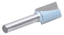 Accusize Industrial Tools 1/4" Shk Dia x 1/2" Cutting Dia Double Flute Carbide Tipped Bottom Cleaning (Surface Planing) Router Bit, 0014-0012