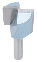 Accusize Industrial Tools 1/4" Shk Dia x 3/4" Cutting Dia Double Flute Carbide Tipped Bottom Cleaning (Surface Planing) Router Bit, 0014-0034