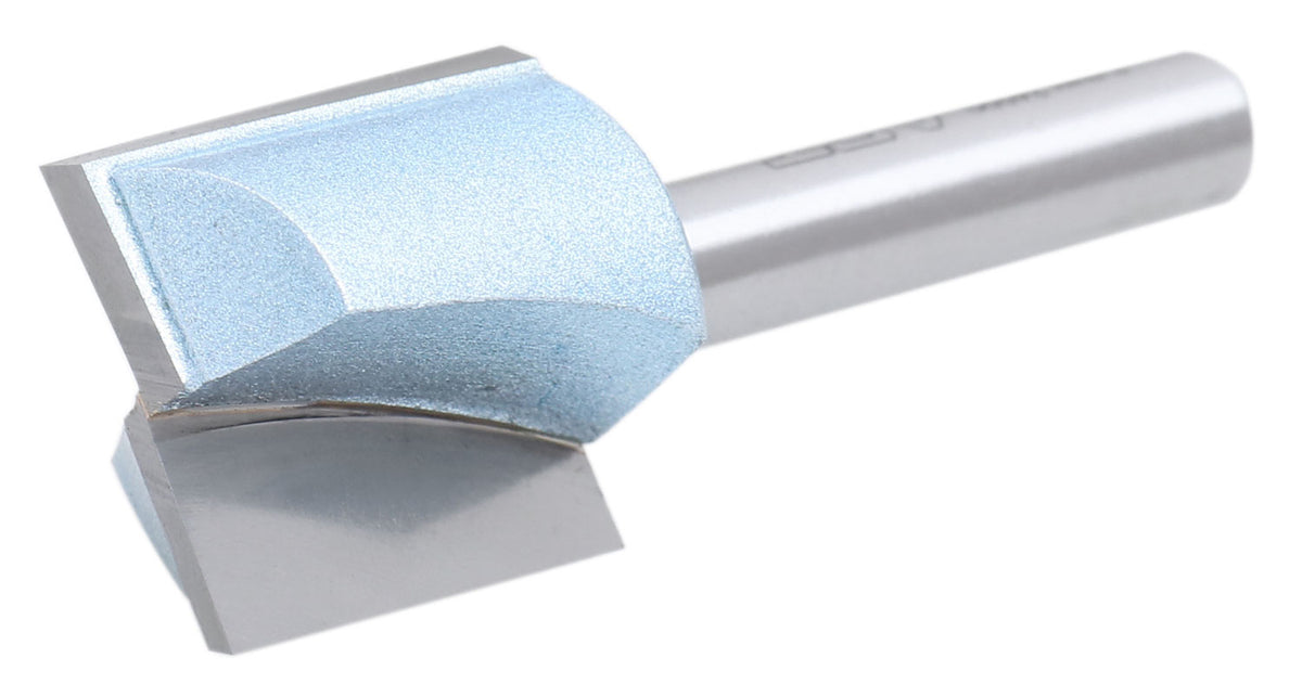 Accusize Industrial Tools 1/4" Shk Dia x 3/4" Cutting Dia Double Flute Carbide Tipped Bottom Cleaning (Surface Planing) Router Bit, 0014-0034