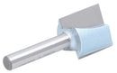 Accusize Industrial Tools 1/4" Shk Dia x 3/4" Cutting Dia Double Flute Carbide Tipped Bottom Cleaning (Surface Planing) Router Bit, 0014-0034