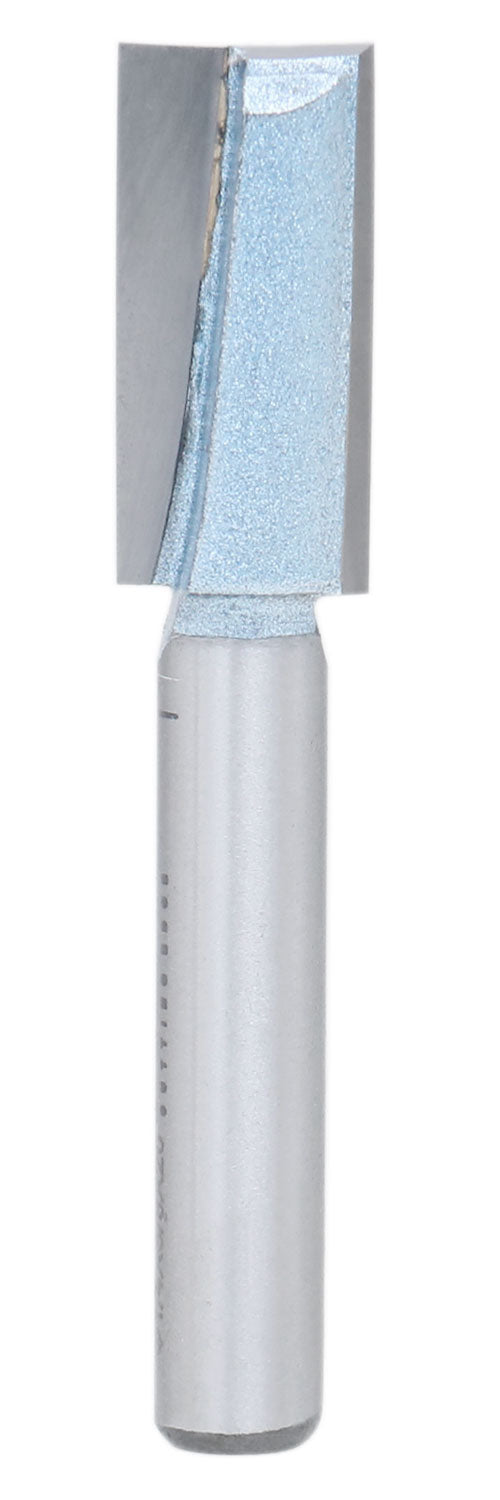 Accusize Industrial Tools 1/4" Shk Dia x 3/8" Cutting Dia Double Flute Carbide Tipped Bottom Cleaning (Surface Planing) Router Bit, 0014-0038