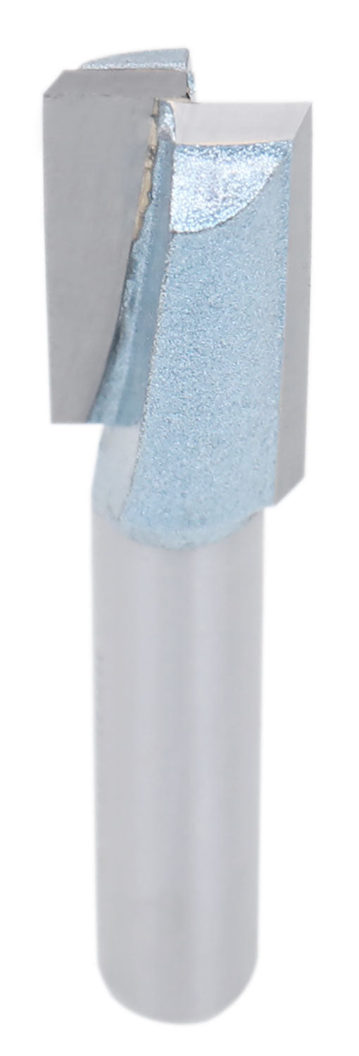 Accusize Industrial Tools 1/4" Shk Dia x 3/8" Cutting Dia Double Flute Carbide Tipped Bottom Cleaning (Surface Planing) Router Bit, 0014-0038
