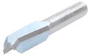 Accusize Industrial Tools 1/4" Shk Dia x 3/8" Cutting Dia Double Flute Carbide Tipped Bottom Cleaning (Surface Planing) Router Bit, 0014-0038
