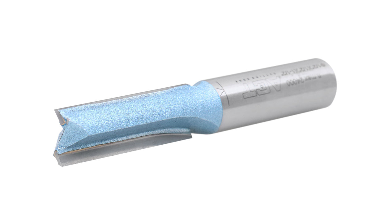 Double Flute Extra Long Straight Router Bit with 1/2" Shank, Industrial Quality