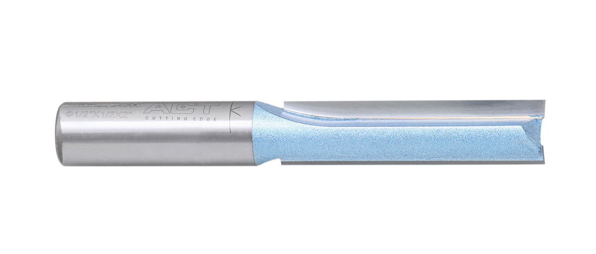 Double Flute Extra Long Straight Router Bit with 1/2" Shank, Industrial Quality