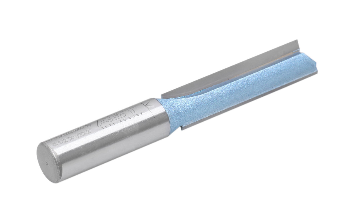 Double Flute Extra Long Straight Router Bit with 1/2" Shank, Industrial Quality