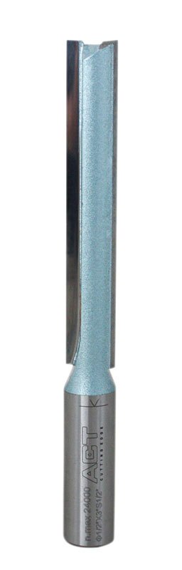 Double Flute Extra Long Straight Router Bit with 1/2