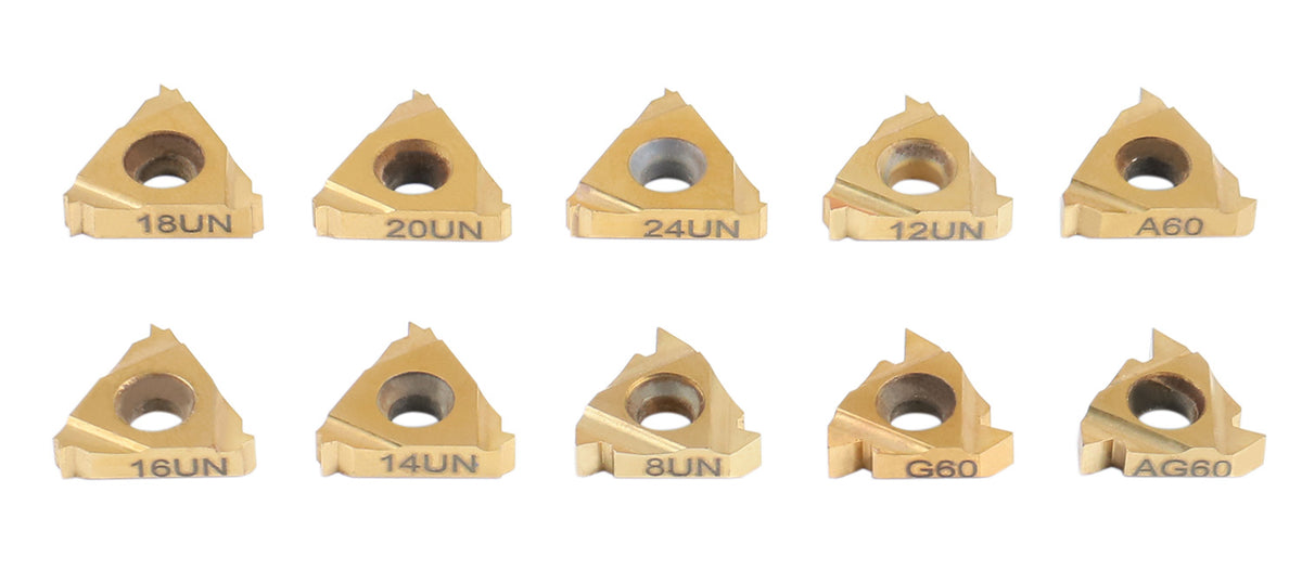 3/4'' Shank Indexable Thread Tool Set, 12Pcs Un Internal Thread Right, 0028-0284