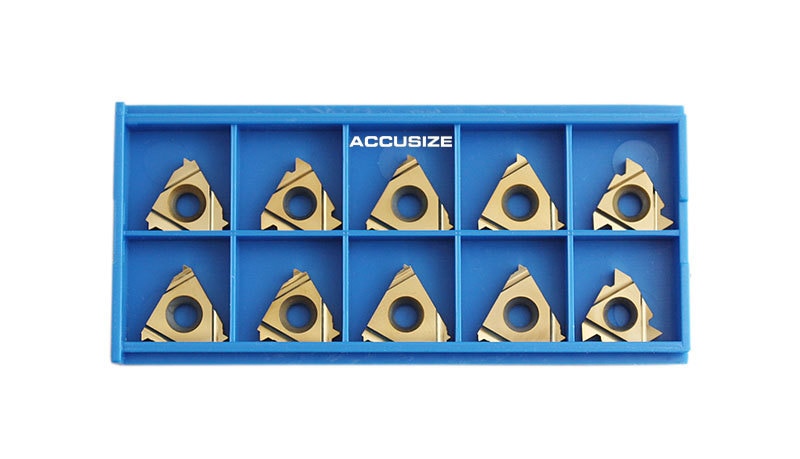 Threading Inserts, Carbide, Tin Coating,  Replacement of 12-Pc-UN-Threading Set