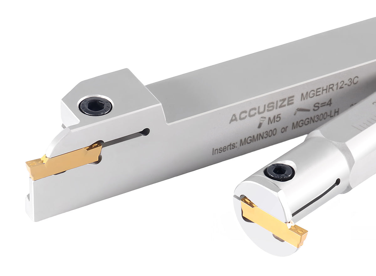 2Pc Indexable External & Internal Grooving Tool Set
