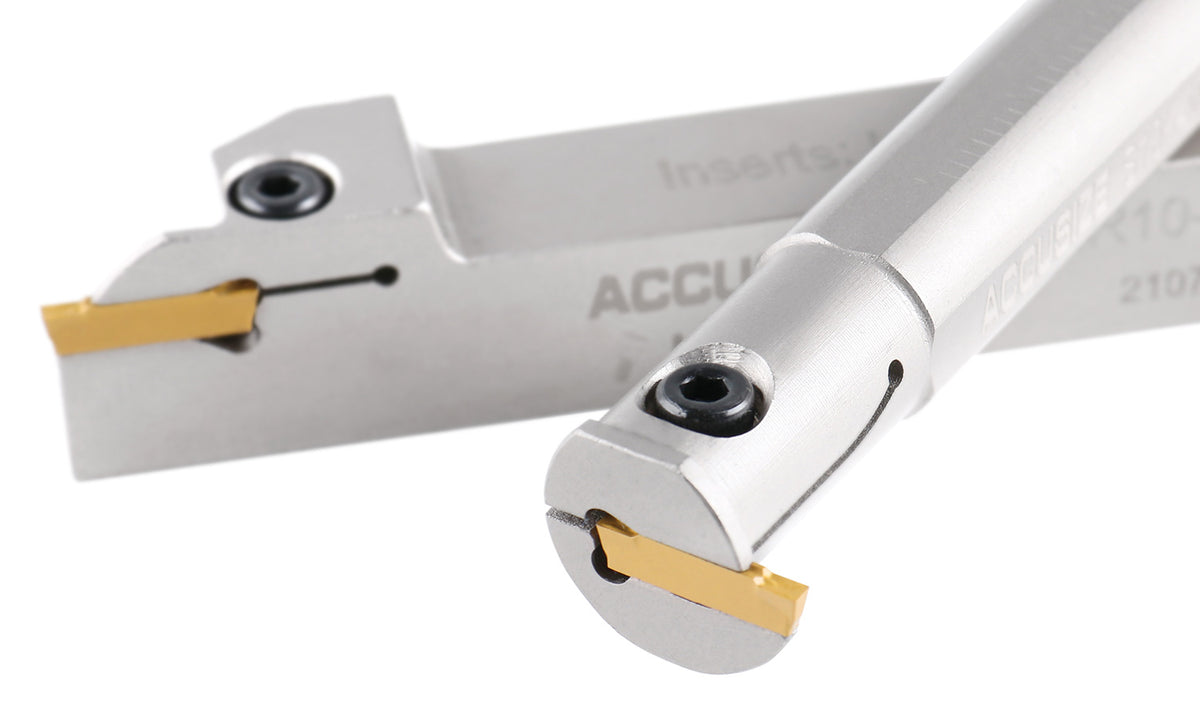 2Pc Indexable External & Internal Grooving Tool Set