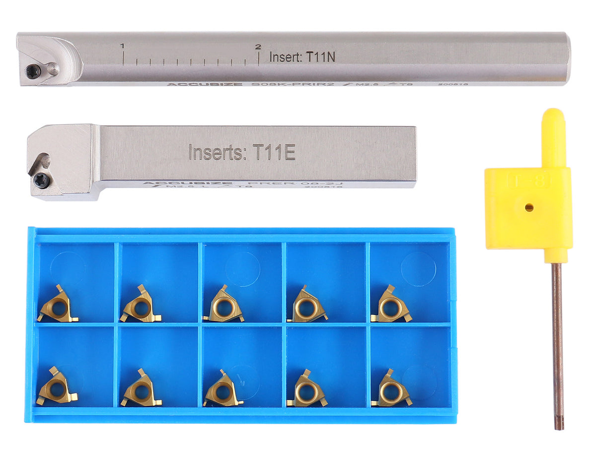 1/2'' Shank, 2Pcs/Set Indexable Groove Tools, 0028-1230