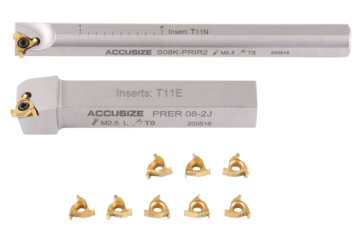 1/2'' Shank, 2Pcs/Set Indexable Groove Tools, 0028-1230