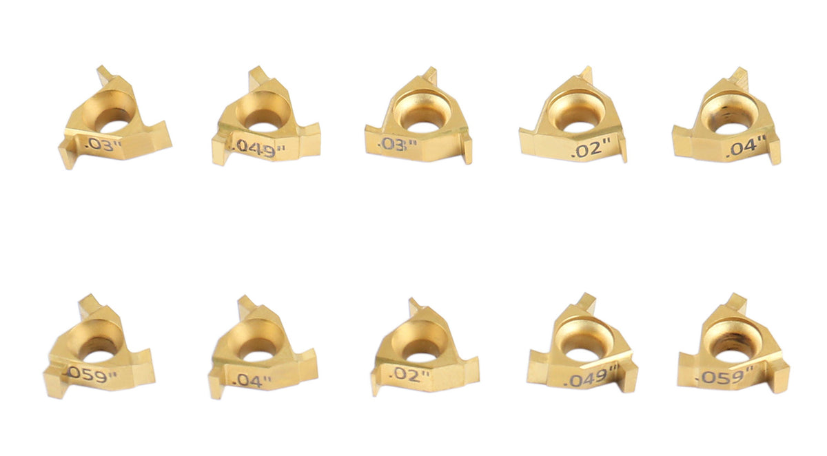 1/2'' Shank, 2Pcs/Set Indexable Groove Tools, 0028-1230