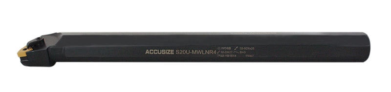 S-MWLN Barres d'alésage robustes avec insert WNMG 43 (corps en oxyde), droite et gauche