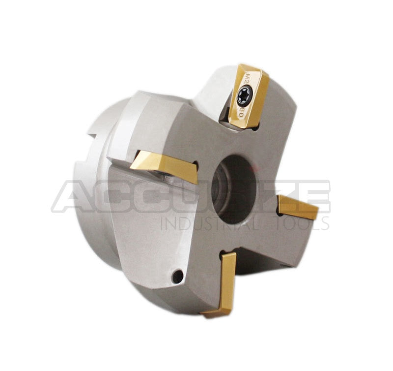 75 Degree Indexable Face Mills with Carbide APKT1604 Inserts
