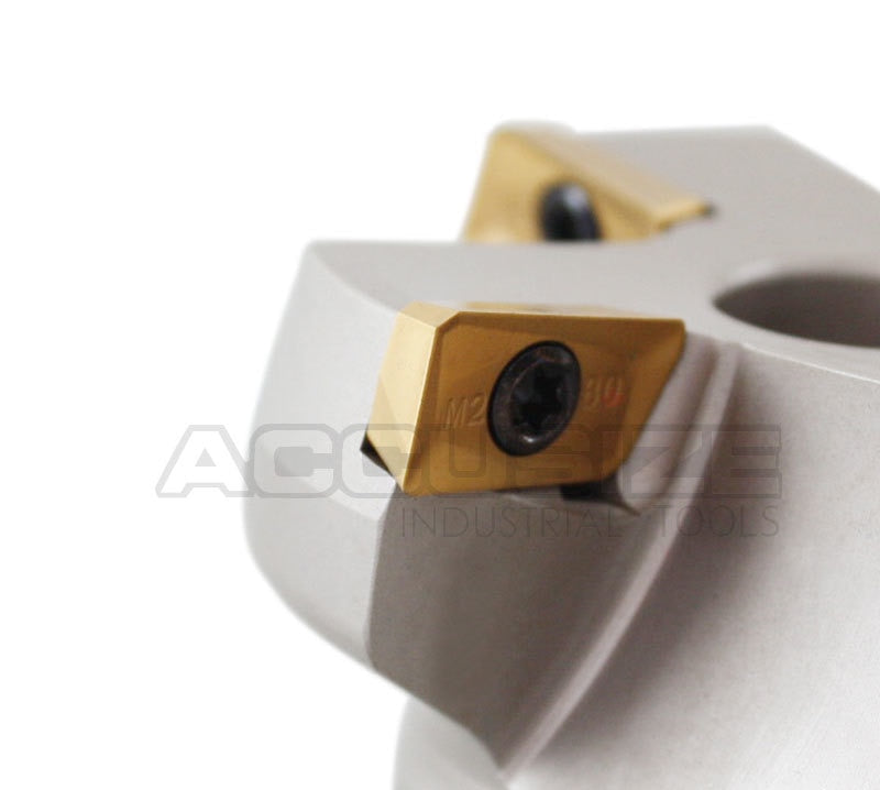 75 Degree Indexable Face Mills with Carbide APKT1604 Inserts