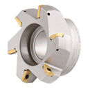 75 Degree Indexable Face Mill with 6 Pcs Apkt1604 Carbide Inserts, 4'' Cutting Diameter by 1-1/2'' Arbor Hole, 0028-2603