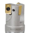 Fraises d'extrémité indexables à tige R8 à 90 degrés avec inserts en carbure APKT1604