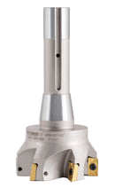 3 inch Cutting Diameter x 6-1/4'' Oal 90 Degree R8 Shank Indexable End Mill with 6 Apkt1604 Carbide Inserts, 0028-6908