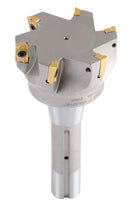 3 inch Cutting Diameter x 6-1/4'' Oal 90 Degree R8 Shank Indexable End Mill with 6 Apkt1604 Carbide Inserts, 0028-6908