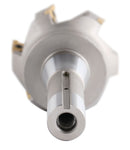 3 inch Cutting Diameter x 6-1/4'' Oal 90 Degree R8 Shank Indexable End Mill with 6 Apkt1604 Carbide Inserts, 0028-6908