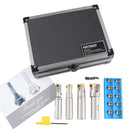 4 Pc 90 Deg Indexable End Mill Set with Apkt11t3 Inserts, Cutter Diameter Includes 1/2'', 5/8'', 3/4'' and 1'', 0028-8416