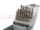 0029-0200, 29 pcs 135 deg Split Point M35 (Hss+5% Cobalt) Jobbers Length Drill Set