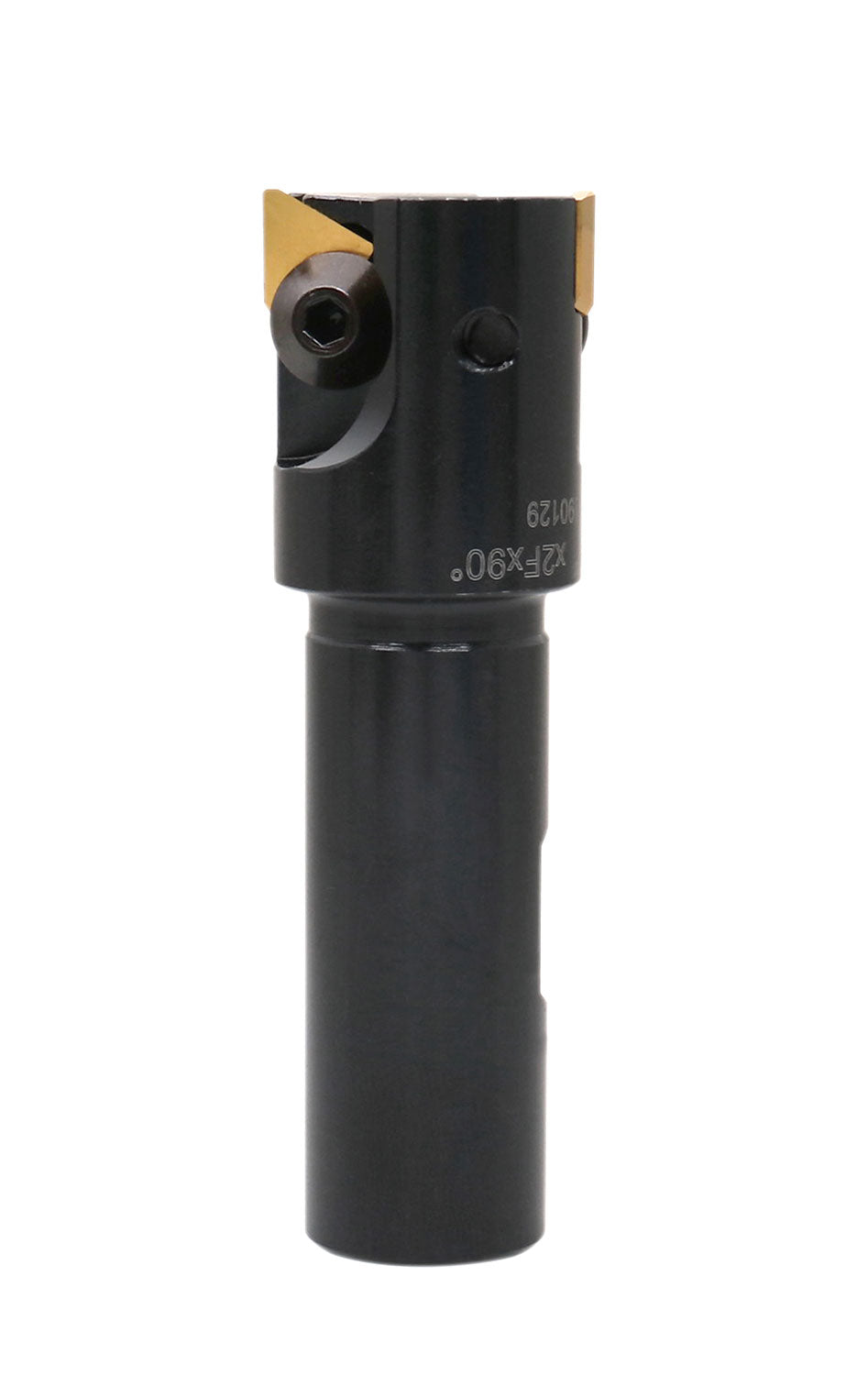 Indexable End Mill with 2 Pcs Tpg32 Carbide Inserts, 1'' Cuting Diameter, 3/4'' Straight Shank, 0046-0912