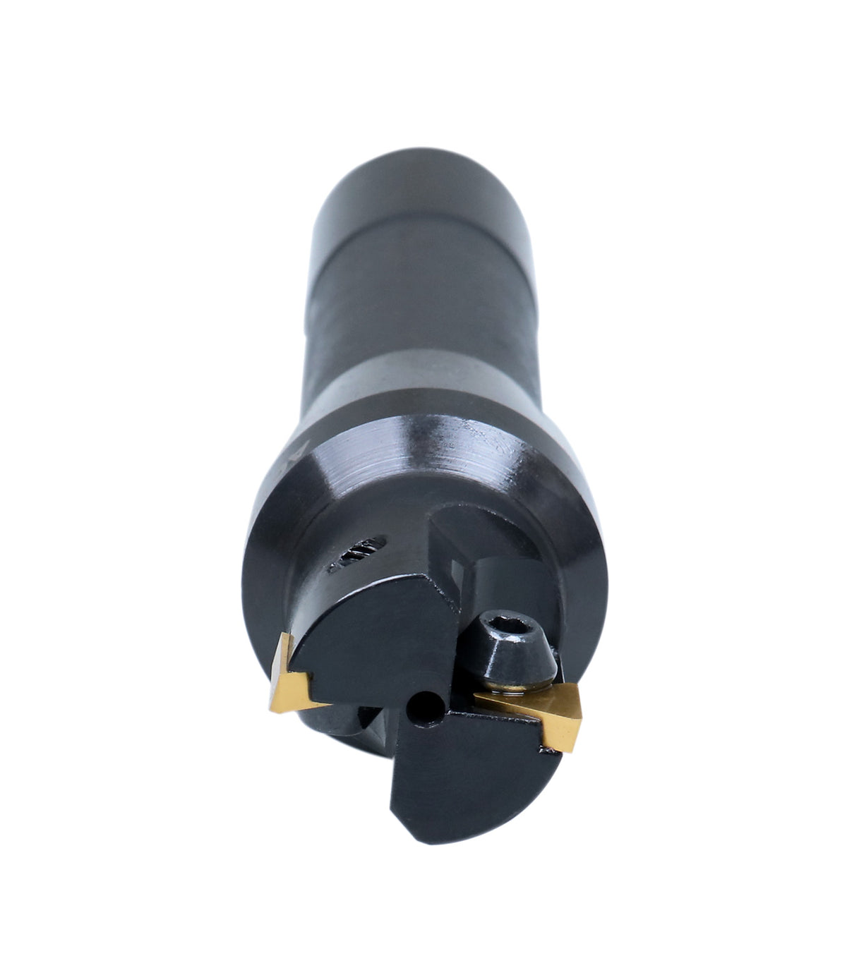1'' Carbide Indexable End Mill, R8 Shank, 2 Flute, with Tpg22 Inserts, 0046-0915