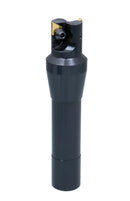 1'' Carbide Indexable End Mill, R8 Shank, 2 Flute, with Tpg22 Inserts, 0046-0915