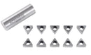 TNMG332, Inserts en carbure, revêtus d'étain, 10 pièces/Set