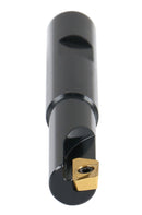 1/2'' 90 Deg Square Shoulder Indexable End Mill, 3-1/4'' Overall Length, Apkt11t3 Carbide Insert, 1 Flute, 0056-0914