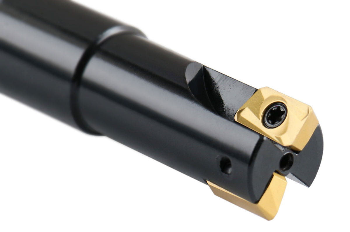 5/8'' 90 Deg Square Shoulder Indexable End Mill with 3-1/4'' Oal, Apkt11t3 Carbide Inserts, 2 Flute, 0056-0916