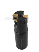 1" 90 Deg Square Shoulder Indexable End Mill plus 12 APKT1604 Carbide Inserts,