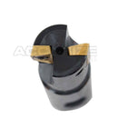 1" 90 Deg Square Shoulder Indexable End Mill plus 12 APKT1604 Carbide Inserts,