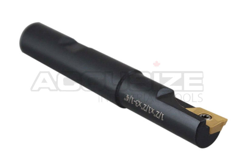 1/2" 90 Deg Square Shoulder Indexable End Mill plus 11 APKT11T308 Carbide Inserts, #0056-0913+0056-1130