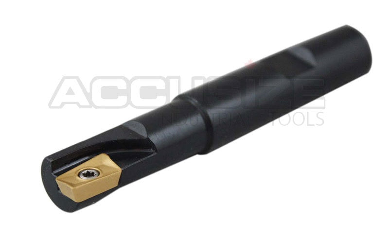 1/2" 90 Deg Square Shoulder Indexable End Mill plus 11 APKT11T308 Carbide Inserts, #0056-0913+0056-1130