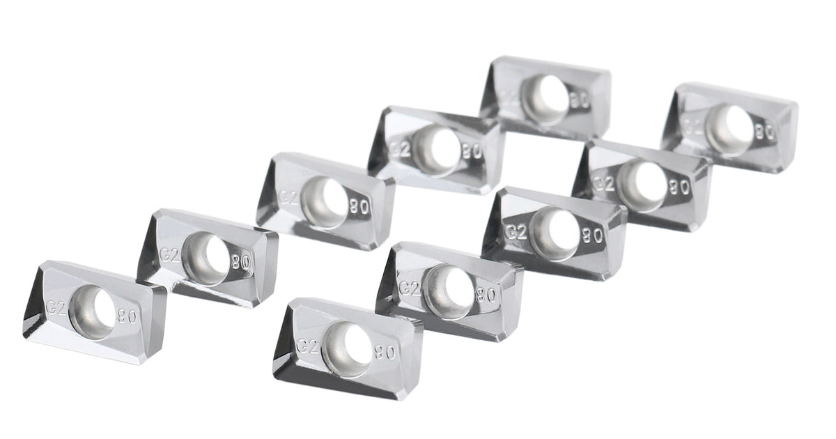 APKT LH Carbide Insert for Cutting Aluminum, K10, 10pcs/set