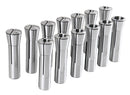 13 Pcs, 1/8-7/8'' by 16ths Precision Grade R8 Collets Hardened and Ground, 0200-0829