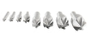 82 Degree 6 Flute H.S.S. Machine Countersink, 8 Pcs, Precision Ground, 0206-1018