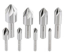 82 Degree 6 Flute H.S.S. Machine Countersink, 8 Pcs, Precision Ground, 0206-1018