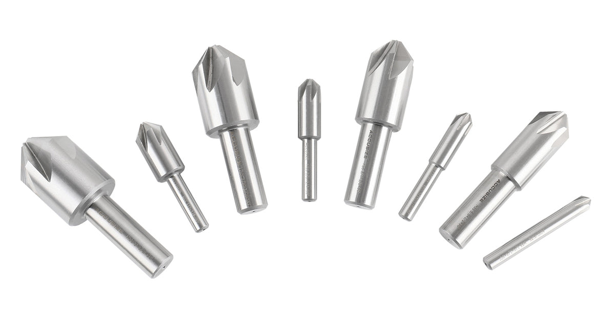 90 Degree 6 Flute H.S.S. Machine Countersink, 8 Pcs, 0206-2016
