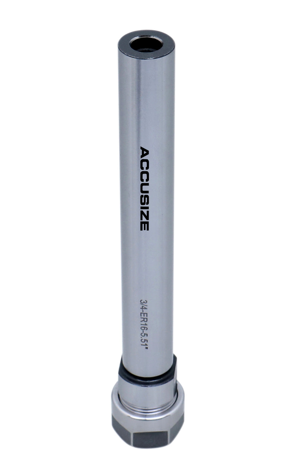 Accusize Industrial Tools 5.51'' Shank Length 3/4'' Straight Shank Alloy Steel ER16 Collet Chuck Extension Rod, 0223-0209