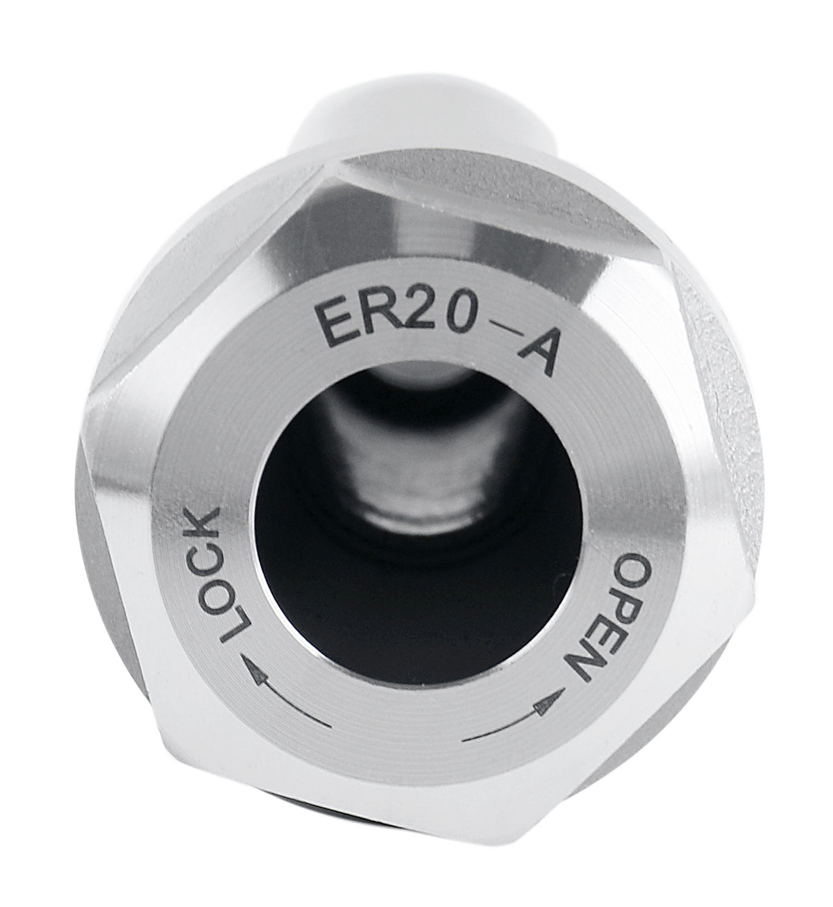 Mandrin à pince hexagonale ER16 à tige droite 3/4", fabriqué en acier allié de haute qualité, trempé selon HRC 56-60