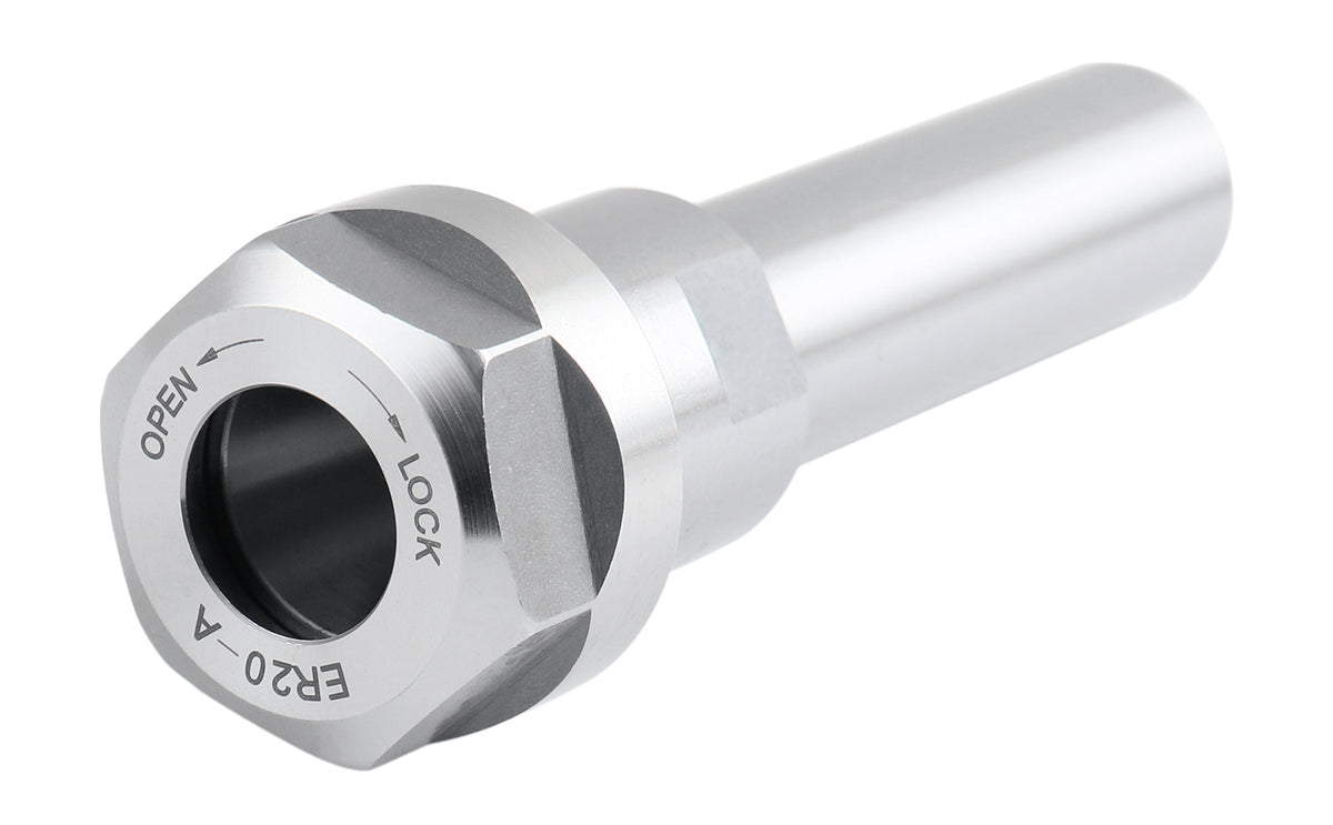 Mandrin à pince hexagonale ER16 à tige droite 3/4", fabriqué en acier allié de haute qualité, trempé selon HRC 56-60
