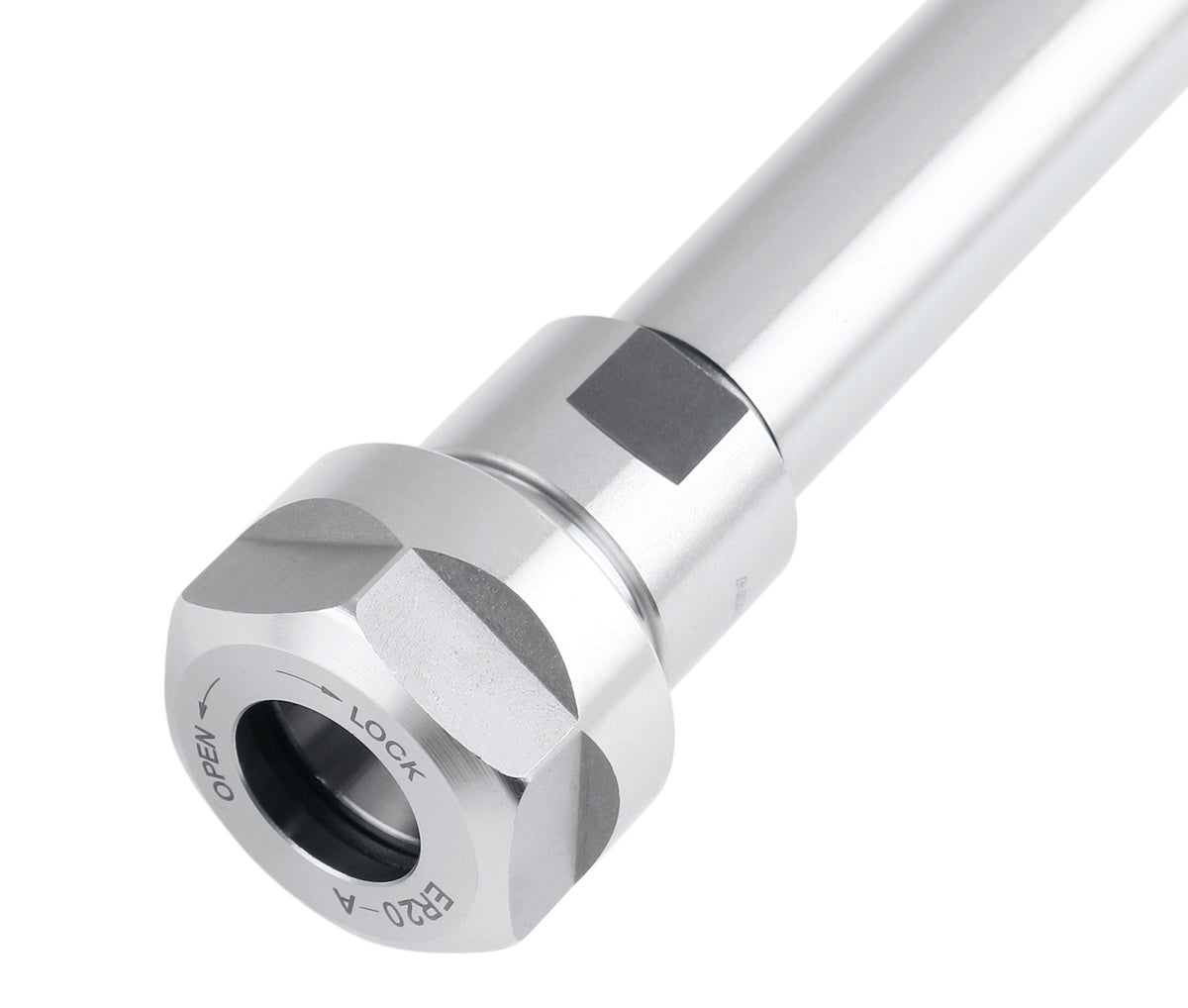 Mandrin à pince hexagonale ER16 à tige droite 3/4", fabriqué en acier allié de haute qualité, trempé selon HRC 56-60