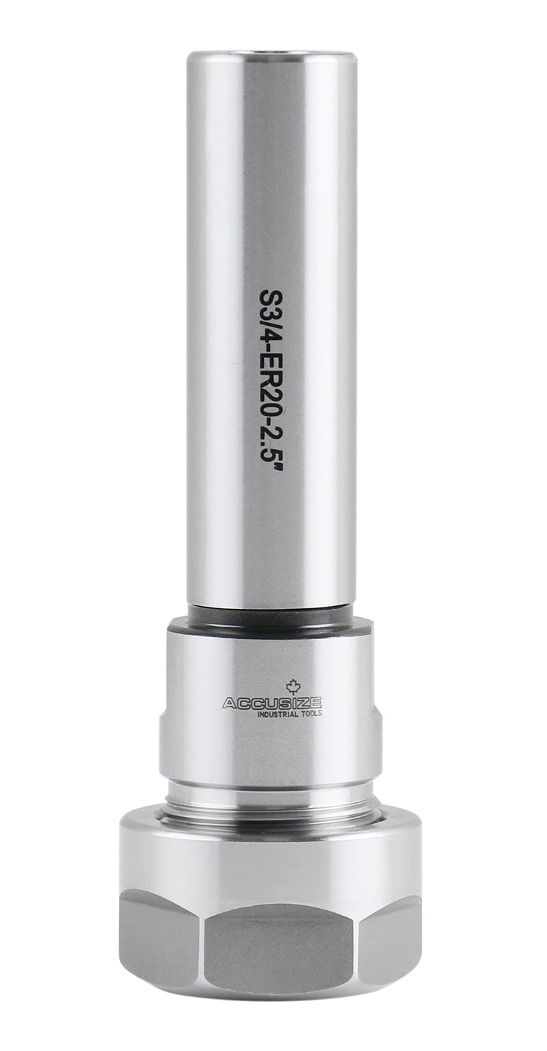 Mandrin à pince hexagonale ER16 à tige droite 3/4", fabriqué en acier allié de haute qualité, trempé selon HRC 56-60